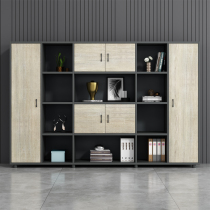 Office filing cabinet data Cabinet wooden office cabinet boss background bookcase floor storage file storage cabinet