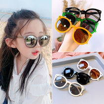 (Buy two get one free)Childrens anti-UV sunglasses Boys colorful sunglasses Baby sunglasses