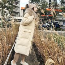Winter long cotton coat womens 2021 New Korean version of thick cotton padded jacket loose warm coat down cotton jacket