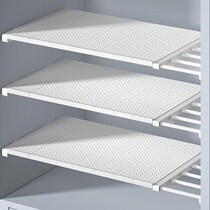 Large wardrobe layered partition non-perforated wardrobe partition shelf cabinet clothes storage rack