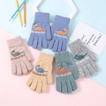 Childrens gloves boys cute boys autumn and winter childrens gloves primary school childrens homework warm points hand guards