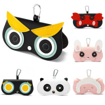 CHILDRENS GLASSES BAG PORTABLE HANGING BAG CARTOON SMALL CAR MIRROR CASE SUNGLASSES SUNGLASSES PROTECTIVE SHEATH CARRY-ON BAG