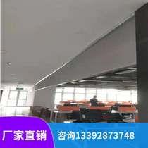 Manufacturer direct sale of smoke-blocking vertical wall flexible fireproof inorganic cloth silicon titanium rubberized fabric fixed activity can be customized to stop the smoke