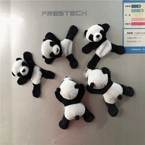 Creative modeling panda plush doll magnet refrigerator patch magnetic patch Chengdu base same travel commemorative gift