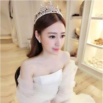 Birthday cake crown decoration bride headwear children Princess Net red pearl girl 18 years old adult ceremony Korean style