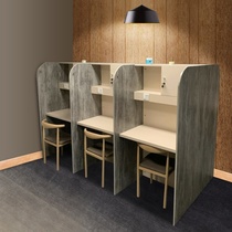 Self-study room closed learning table immersive single postgraduate entrance examination high school students partition table and chair training counseling Net Red