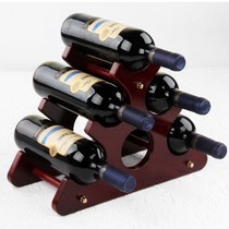 Sprinkler grid plaid wood vintage wine rack display rack wine cabinet Creative living room wine rack European wine cabinet