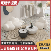 Nordic Clothing Store Boutique Sofa Minimalist Modern Living Room Small Household Type Net Red Wedding Dress Shop Beauty Salon Small Sofa