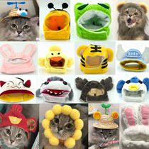 Cat lion head cover cat hat pet hat rabbit frog head cover dog head cover funny decoration cat and cat headdress