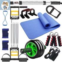 Household fitness equipment set combination tension device arm force grip device arm bar chest muscle ABS mens training