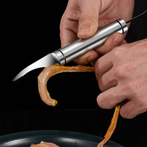 Small Title Recommended deficit flush to shrimp line Knife Open Oyster Knife Kitchen Small Tools Professional Exfoliating Shrimp Thread Shrimp Thread Jane