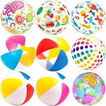 Inflatable beach ball childrens water toy Park inflatable floating outdoor plastic kids play water colorful ocean