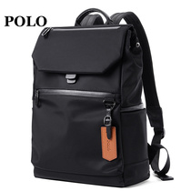 Polo backpack bag 2021 new mens backpack large capacity Oxford cloth business computer bag high school schoolbag