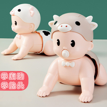 Niu Baobao learns to climb toys baby guide 3-9 months training children electric music educational toys