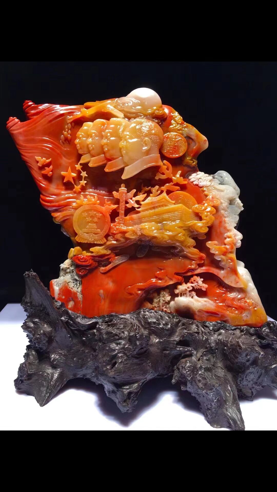 極美品 寿山石荔枝凍 八仙過海 精雕摆件約13×11×3cm370g 5895 荔枝冻寿山石摆件-荔枝冻寿山石摆件促销价格、荔枝冻寿山石摆件品牌- 淘宝