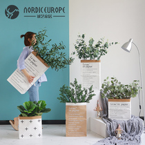 Nordic Wind Ins Paper Bags Yugali Leaf Emulation Floral Pendulum Pieces Home Living Room Fake Flowers Emulation Plant Floral Furnishing