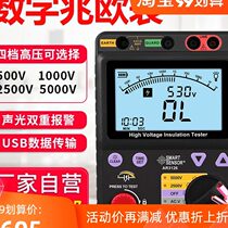 Hima digital MEGOHMMETER Insulation Resistance Tester 5000v high voltage large screen electronic shake meter detection AR3125