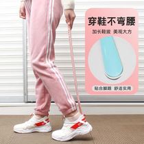 Shoehorn long-handled shoehorn shoe lifting device Household long-style shoe wearing auxiliary device Creative cute small shoe pumping device