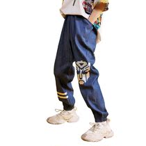 Boys anti-mosquito pants 2021 new summer childrens trousers thin section large children breathable