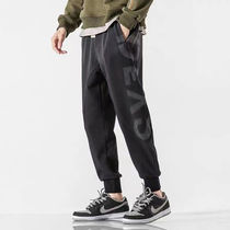Pants Mens Autumn Winter Wear Pants Mens Loose Korean Version Trendy FASHION BOUQUET FOOT 100 HITCH SPORTS CASUAL PANTS LOOSE CASUAL WEAR