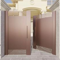 Chinese Courtyard Gate Villa to Double Open Door Garden farmyard Yard Iron Gate Shutter Outdoor Zinc Steel Customized
