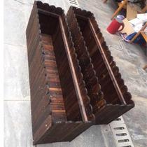 Solid wood anti-corrosion flower box pool balcony seed fence multi-meat flowerpot large extra large special clearance