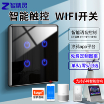 Wise Elf Sky Cat Smallness Voice Double Control Intelligent Switch Control Panel Zigbee Single Fire Zero Fire Graffiti Four Open