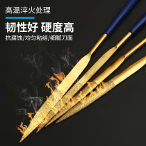 Diamond file assorted file set Metal grinding tool Fine steel file small setback knife Flat round rubbing knife