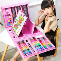 Childrens watercolor pen painting set for children and primary school students to learn painting with watercolor pen crayon oil painting stick