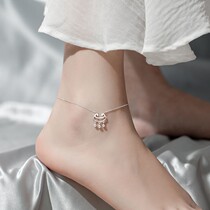 Long life lock ancient style forest anklet childrens sexy simple versatile trend student personality temperament net red foot ornaments