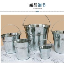 Stainless steel small iron barrel wine barrel wine glass tea galvanized bucket trophy artifact water Cup galvanized iron bucket hot sale mini