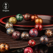  (Carnival price)donguan Dongguan ancient non-heritage natural large lacquer beads hand string Multi-treasure Luo Dian Buddha beads lacquerware