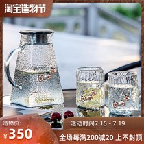 Italian teapot set cold kettle glass high temperature resistant capacity cold kettle water Cup home