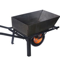 Agricultural single wheel chicken bus hand push single wheel construction small cart Rooster two wheel climbing solid pastoral double wheel