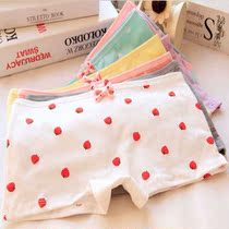 Womens underwear junior high school girl Middle waist female childrens underwear cotton 12-15-18-year-old flat corner student four-corner underwear