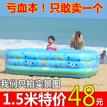 Oversized childrens inflatable swimming pool Household baby baby swimming bucket thickened folding adult children paddling pool