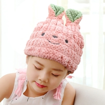 Japan speed suction dry hair hat girl bag hair towel thick super absorbent children 2021 new children