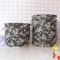 Factory fabric European and American style waterproof foldable dirty clothes basket laundry basket storage basket