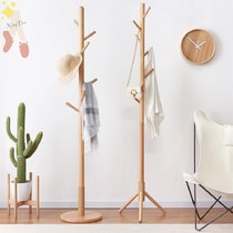  Hanger Household coat rack Simple single-pole Nordic creative floor-to-ceiling bedroom hanger room bag rack