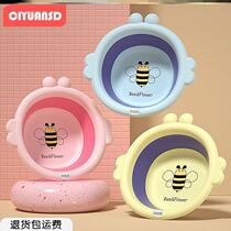 3 loaded newborn baby washbasin special folding basin Three sets of baby supplies Children wash ass small basin