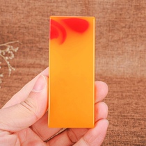 Jade Fingyuan Jade and Tian Huanglong Yu Ping An brand pendant mens and womens models Hetian Jade safe thing card pendant yellow