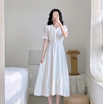 2021 new summer maternity dress net red fashion suit temperament little fairy out nursing dress thin