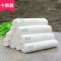 Bamboo fiber dishcloth dishwashing towel thickened absorbent kitchen degreasing brush bowl dishwashing towel cleaning towel
