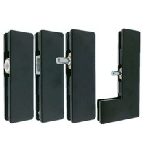 Frameless glass door clip floor spring door accessories small door clip upper and lower door clip dumb black door clip door clip