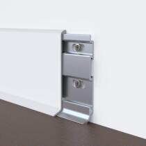 Ultra-thin aluminum alloy skirting 4cm 6cm 8cm wall sticker stainless steel wire drawing simple baseboard waterproof