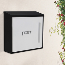 Mailbox mailbox European-style villa outdoor wall with lock 304 stainless steel large suggestion box letter box