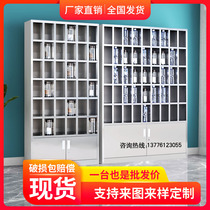 Stainless steel cup cabinet factory tea cabinet staff locker workshop water cup placement cabinet multi-grid cabinet shoe cabinet shoe cabinet