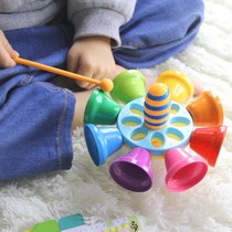 Baby creative color rotating Bell Eight-tone percussion childrens percussion instrument music sensory hand-eye coordination toy