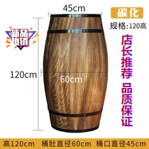 Oak barrel decoration custom-made beer barrel props ornaments winery wine set solid wood shopping mall Wood exhibition Bar