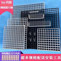 Doll wall fixed grid mesh red wall decoration grid shelf doll iron shelf storage rack room